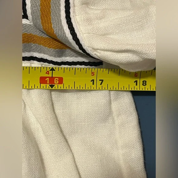 Zara Linen Blend Ruffle Blouse - Picture 8 of 9